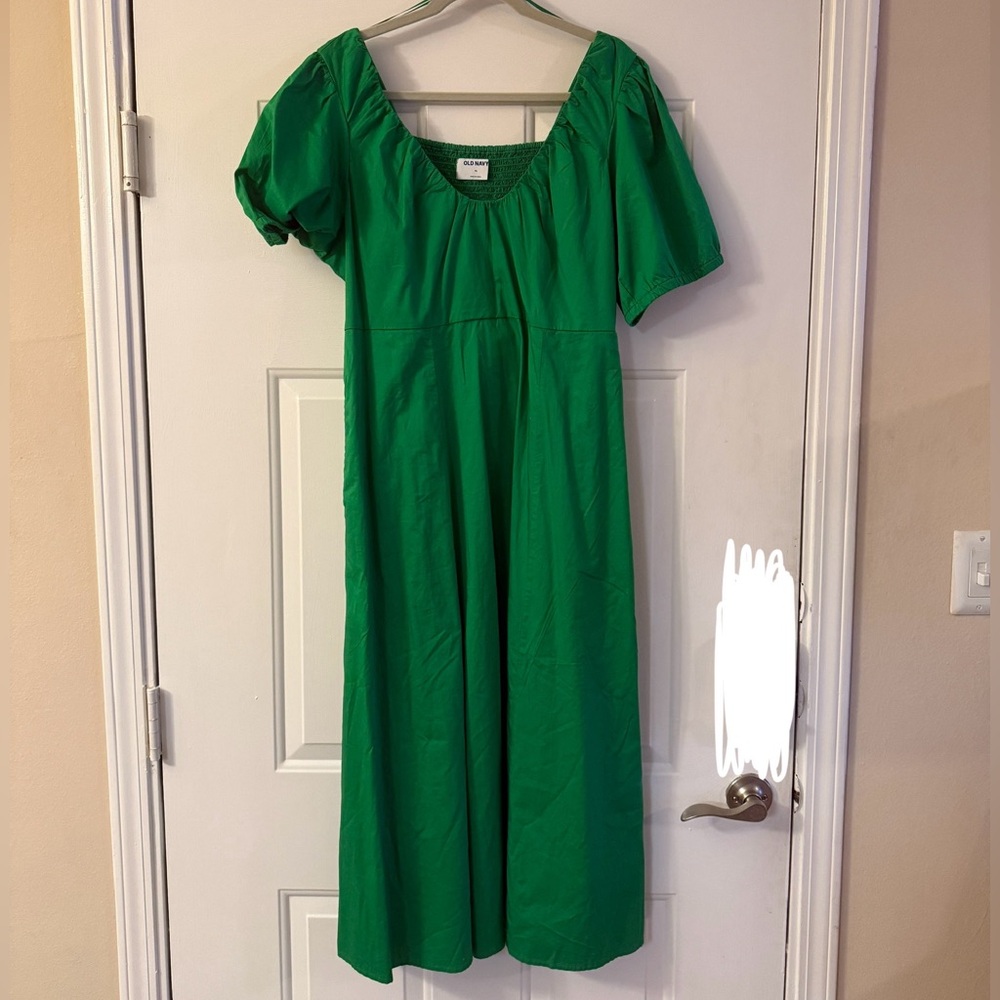 Old Navy Vibrant Green Dress